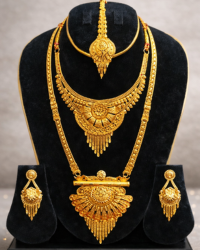 5 Year Color guaranteed Dubai Gold Plate Set-DG-086