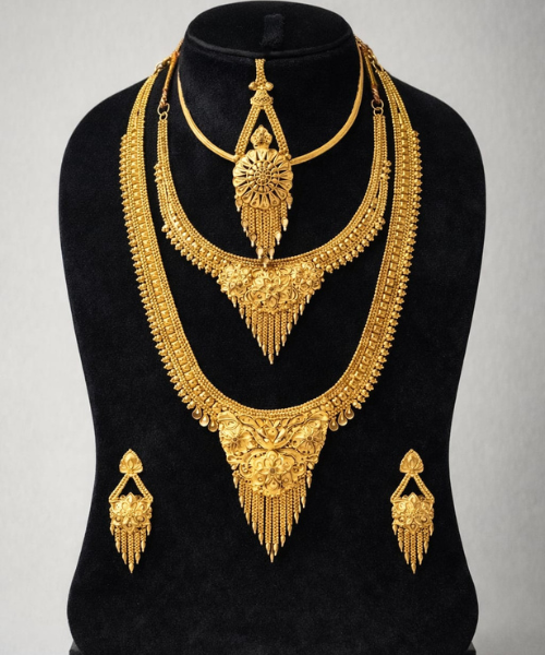 5 Year Color guaranteed Dubai Gold Plate Set